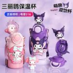Cốc giữ nhiệt cho trẻ em Hello Kitty Cốc nước ống hút đặc biệt cho Trường Mẫu Giáo Sanrio 2025 cho bé gái
