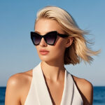 Kính râm nữ hình bướm mới năm 2025, kính râm cá tính, Kính râm chống nắng xuyên biên giới Âu Mỹ, kính râm sành điệu