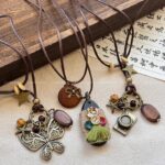 Vòng cổ cổ phong cách Bohemian nữ mới phong cách Trung Quốc kỳ lạ phong cách dân tộc cao cấp dây chuyền phụ kiện dây chuyền Áo len dài bán buôn
