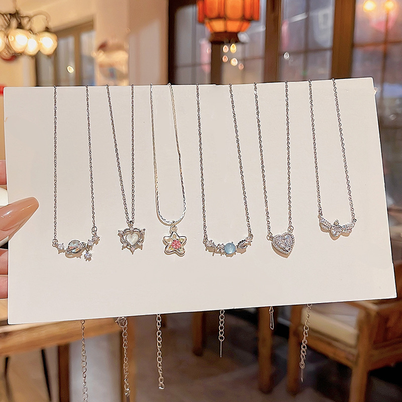 O1CN01PhsgnL2Ktj2Gma7Xz_2580729615-0-cib Hàn Quốc phong cách mới Vòng cổ ngọc trai nữ tất cả các trận đấu khí chất tình yêu Vòng xương đòn thép titan thiết kế cao cấp cảm giác bán buôn Vòng cổ - Ảnh 1