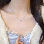 Vòng cổ ngọc trai sao biển phong cách tối giản phong cách lạnh giá, Dây Chuyền xương đòn đơn giản khí chất đa năng sang trọng, dây chuyền cùng kiểu hot trên mạng