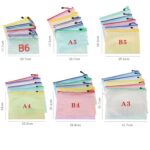 Túi đựng tài liệu dây kéo lưới A4 túi đựng bút chống nước văn phòng phẩm học sinh sáng tạo túi đựng tài liệu trong suốt văn phòng Túi đựng hóa đơn