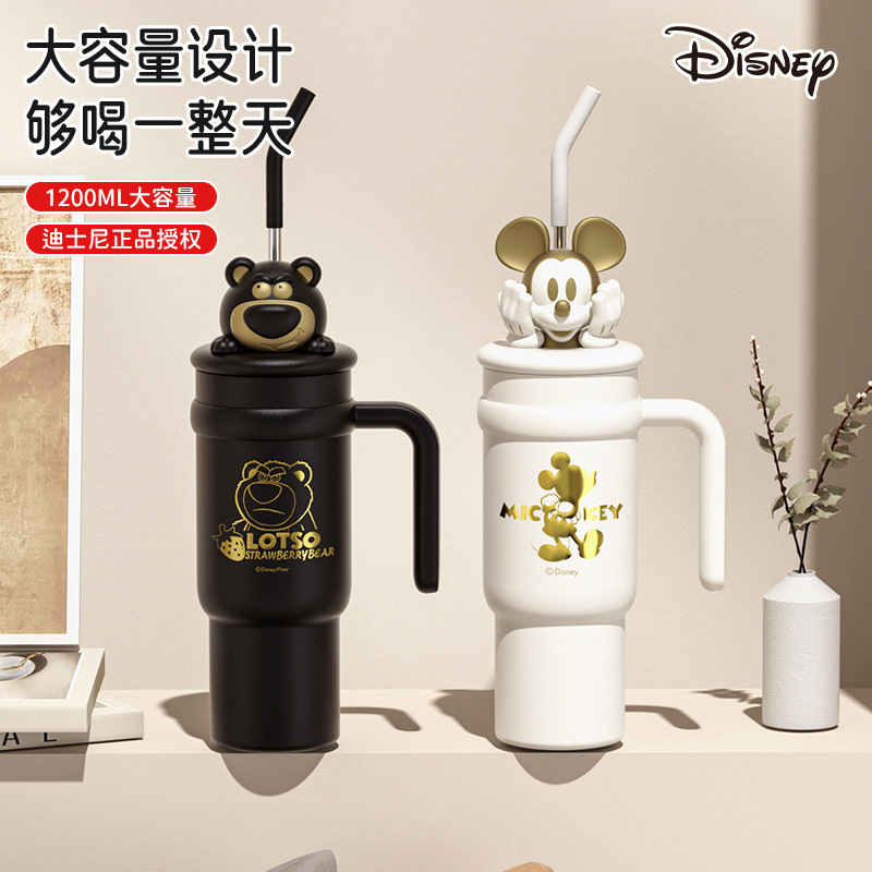 O1CN01SB9vz81Zs5pnIaTP1_2215924603249-0-cib Cốc giữ nhiệt Mickey Strawberry Bear Cốc nước trẻ em mẫu mới 2024 có giá trị cao cho nữ Cốc nước đá dung tích lớn cho học sinh - Ảnh 1