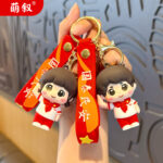 Chuỗi khóa học sinh tiên phong tiên phong Chuỗi móc khóa dễ thương và tinh tế Móc Khóa Búp Bê Epoxy Quà Tặng Lễ hội Sách Túi Mặt dây chuyền