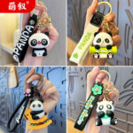 Gian Hàng Sáng Tạo Hàng hóa nhỏ mặt dây chuyền gấu trúc dễ thương Búp Bê Búp bê túi học sinh Mặt dây chuyền Quà Tặng Gấu Trúc Nhỏ móc khóa