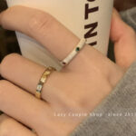 Nhẫn tráng men lười kiểu Pháp, Nhẫn ngón trỏ zircon màu siêu nhấp nháy, Bán Buôn Nhẫn tình yêu men nhỏ giọt