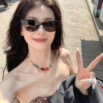 Vòng Cổ Ngôi Sao Đính Hạt Dopamine màu sắc phong cách dân tộc Trung Quốc mới Vòng cổ vòng cổ xương đòn cảm giác cao cấp cho nữ