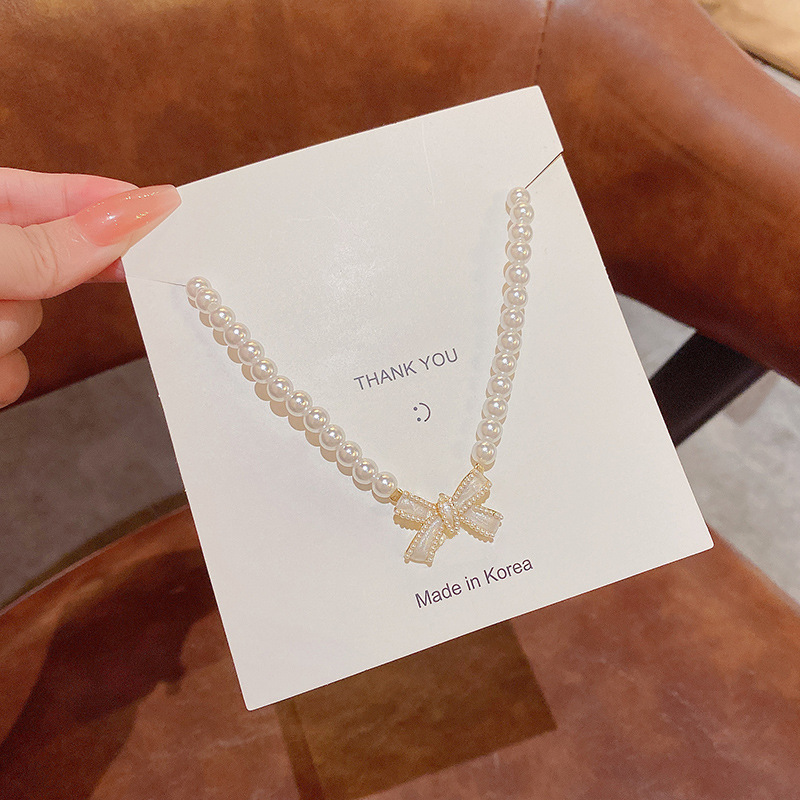 O1CN01X5A3up2Ktivv1FYiG_2580729615-0-cib Vòng cổ ngọc trai khí chất thanh lịch cho nữ phong cách Instagram nhẹ nhàng sang trọng thiết kế thích hợp dễ phối nơ cổ vòng cổ xương đòn - Ảnh 1