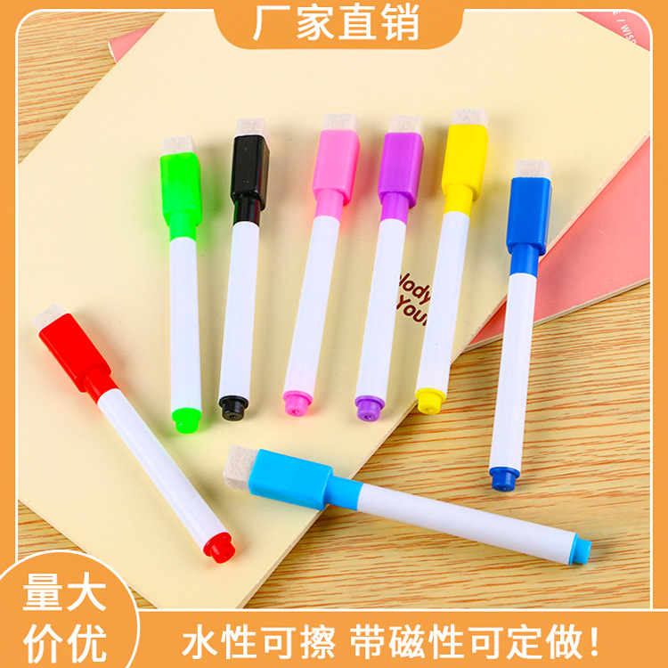 O1CN01X6AZ0r291GLdlEKo6_2838378007-0-cib Bút bảng trắng nhỏ sáng tạo có bàn chải, bút bảng trắng lõi Đen lõi màu, bút xóa Graffiti cho trẻ em, Bán Buôn Bút Đánh Dấu gốc nước - Ảnh 1
