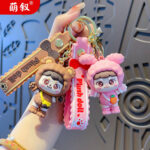 Mặt Dây chuyền móc khóa xe hơi ôm mềm mại, đồ trang trí Túi cặp búp bê hoạt hình dễ thương, Bán Buôn Móc chìa khóa tinh tế