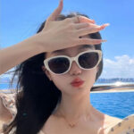 Kính râm Cổ Điển Mới nổi tiếng trên mạng Kính râm Mắt mèo nữ mùa hè chống nắng chụp đường phố nam phân cực Kính râm trực tiếp