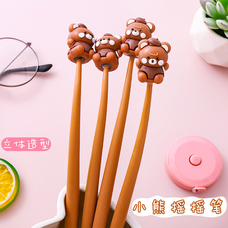 O1CN01Yf5Wym291GM4NMZVv_2838378007-0-cib Phim hoạt hình gấu lắc lắc mềm Bút gel Bút gel sáng tạo văn phòng phẩm học sinh bút nước dễ thương bút chữ ký giải nén văn phòng - Ảnh 1