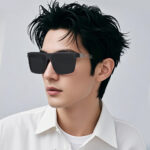 Kính râm phân cực nam xuyên biên giới, Kính râm chống tia cực tím cao cấp, kính lái xe Khung vuông cổ điển