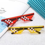 Kính râm hình khối khảm nổi tiếng trên mạng, dạ hội, biểu diễn tiệc vui nhộn, Tik Tok sống tiệc sinh nhật trào lưu Kính râm