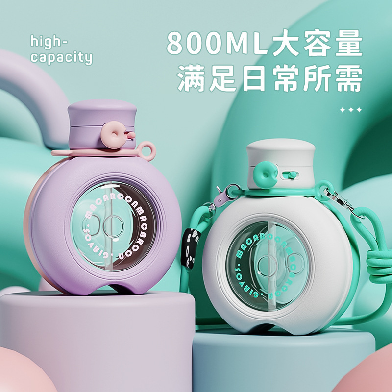 O1CN01ZgZl6w1Zs5w8tUtGi_2215924603249-0-cib Cốc nhựa uống nước đôi dung tích lớn Cốc nước trong suốt đơn giản cho học sinh Bình nước thể thao cầm tay ngoài trời có giá trị cao - Ảnh 1