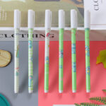 Bút Gel khủng long dễ thương, bút rút mũ, bút nước học sinh, văn phòng phẩm sáng tạo, đồ dùng văn phòng, phim hoa vui nhộn, bút ký bán buôn