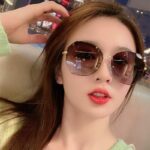 Kính râm phong cách Hàn Quốc mới, Kính râm Nữ hợp thời trang, kính chống tia cực tím