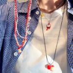 苹果乐园多巴胺彩色星星串珠项链2025新款轻奢夏日锁骨链文艺复古