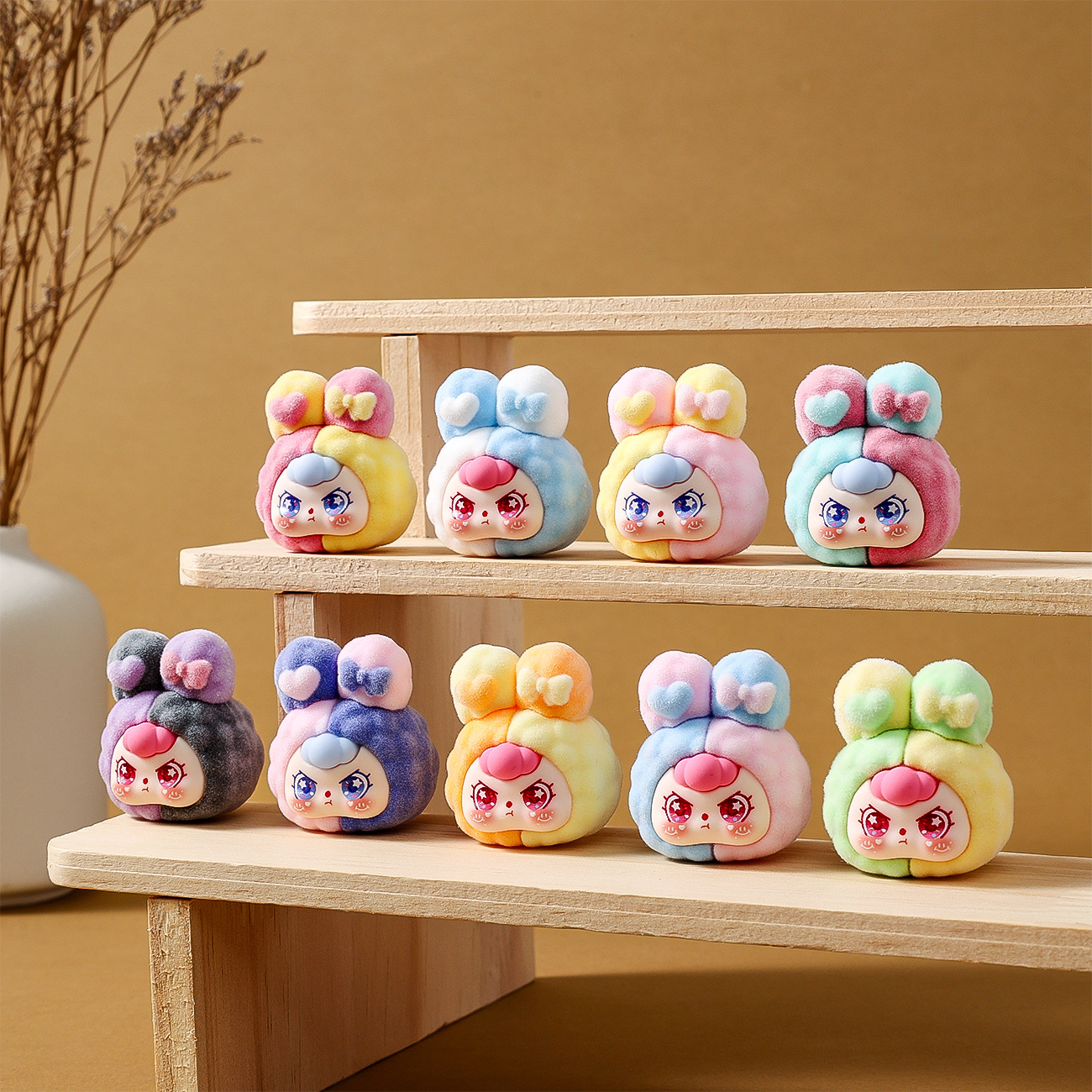 O1CN01fab6f42BkiuE8iJTW_2210259538377-0-cib Màu đàn dễ thương phù hợp với thỏ dễ thương hạt búp bê để bàn nhỏ đồ trang trí cao cấp cảm giác thích hợp phát trực tiếp cặp đôi hộp mù bán buôn - Ảnh 1