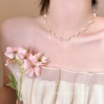 Vòng cổ bầu trời đầy sao ngọc trai hai lớp Hàn Quốc nữ cao cấp cảm giác nhẹ sang trọng Dây Chuyền Thích hợp phụ kiện dây chuyền xương đòn bán buôn dây chuyền