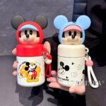 Cốc giữ nhiệt Disney Mickey dành cho trẻ em có giá trị cao cho bé gái cốc nhỏ uống trực tiếp đến trường cốc nước học sinh chuyên dụng