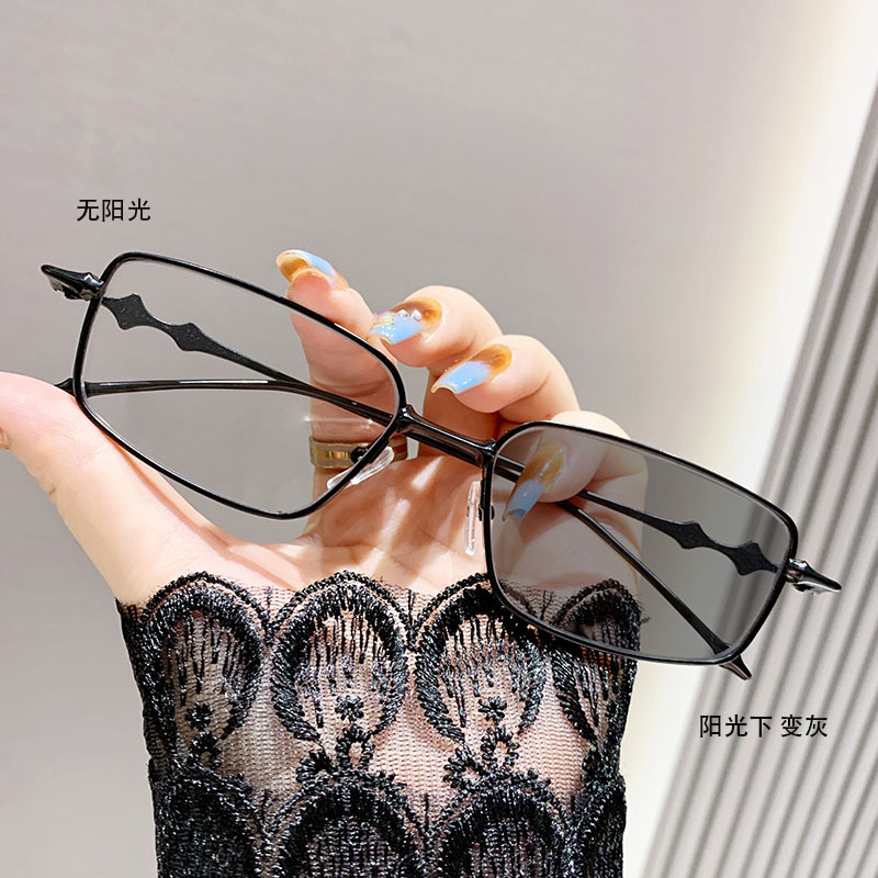 O1CN01gyrepo1NyFqjA8xWO_2215924081638-0-cib Kính phẳng kim loại chống ánh sáng xanh thời trang đổi màu Tik Tok sinh viên nữ không có độ Gọng kính nam gọng nhỏ - Ảnh 1