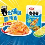 khoai nưa Dai hương vị chanh dây chân gà Konjac món ăn nhẹ giải trí chua cay cay 10 gói