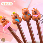 Bút Gel Kapibara, văn phòng phẩm dễ thương, dụng cụ viết cho học sinh, bút nước, bút ký văn phòng sáng tạo, Bán Buôn