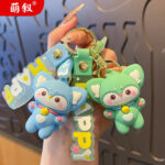 Nguyên bản con Cáo Nhỏ Hoạt Hình Móc Khóa Búp Bê Mặt dây chuyền nữ dễ thương túi sách xe hơi cặp đôi quà tặng nhỏ bán buôn