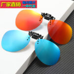 Kính râm kẹp kính râm kính cận thị phân cực lái xe câu cá cóc gương Kẹp Kính nhìn đêm Douyin phát trực tiếp
