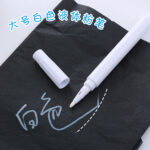 Trắng lỏng phấn sáng tạo Gương thủy tinh LED huỳnh quang bảng bút văn phòng văn phòng bút bảng đen có thể xóa