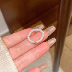 Nhẫn ngọc trai khí chất đơn giản cổ điển kiểu Pháp nữ thời trang dễ phối đồ cao cấp nổi tiếng trên mạng cùng phong cách Vòng tay bán buôn