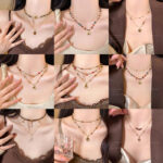 2025 Maillard Tiger Eye Stone Vòng cổ nữ sang trọng nhẹ nhàng, Dây Chuyền xương đòn cao cấp thích hợp, Dây Chuyền Áo len thu đông