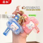 Móc khóa máy chơi game thú cưng dễ thương, nhựa mềm cá tính sáng tạo, mặt dây chuyền nhỏ, túi, phụ kiện, dây chuyền chìa khóa xe hơi, bán buôn