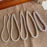 Vòng cổ ngọc trai cổ điển phong cách Hàn Quốc nữ thời trang đơn giản khí chất dây chuyền xương đòn bán buôn Vòng cổ cùng kiểu trên mạng