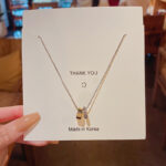 Vòng Cổ hình tròn đôi kiểu dáng cao cấp sang trọng nhẹ mới của Hàn Quốc