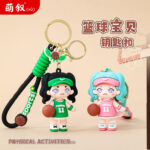 Phim hoạt hình sáng tạo bóng rổ bé móc khóa dễ thương cặp sách Mặt dây chuyền túi đồ trang sức hợp thời trang chơi máy búp bê Bán Buôn Đồ chơi