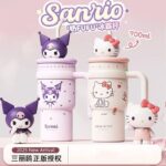 Cốc giữ nhiệt hellokitty Sanrio cốc nước khổng lồ ống hút dung tích lớn cốc nước nữ sinh giá trị cao
