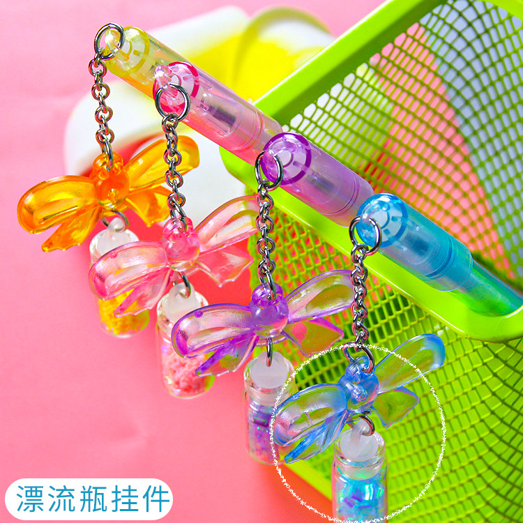 O1CN01r4SiDS291GLqTRfHK_2838378007-0-cib Bút Mặt dây chuyền chai trôi bướm sáng tạo, bút nhựa hoạt hình, Bút gel, bút Quà Tặng Giải Thưởng học sinh giá trị cao - Ảnh 1