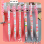 Bút chì tự động hình quả đào có giá trị cao cho học sinh bút chì bấm văn phòng phẩm sáng tạo Bút chì vẽ không cắt