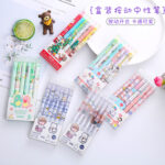 6 bút bấm đóng hộp bút Gel bấm giá trị cao cho học sinh sáng tạo bút chữ ký nước văn phòng phẩm văn phòng dễ thương