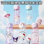 Cốc nước HelloKitty cốc ống hút uống đôi mẫu mới 2026 giá trị cao cho bé gái