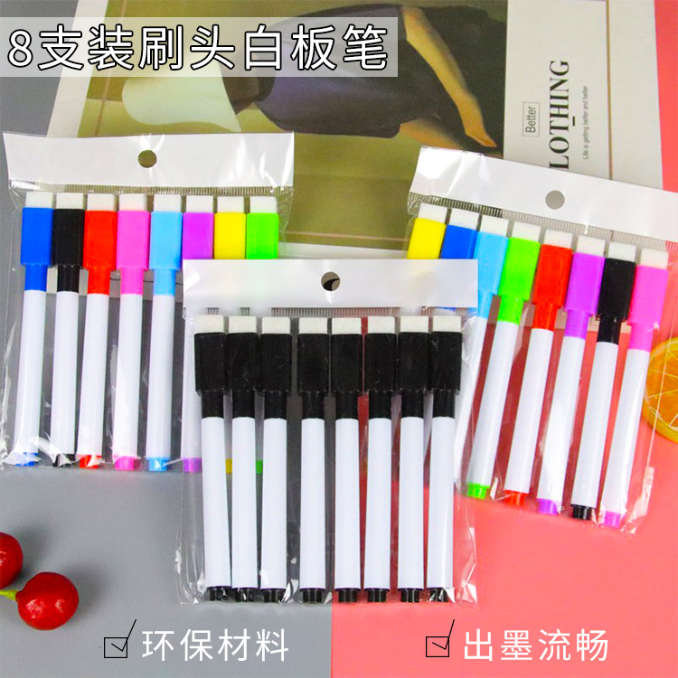 O1CN01vHykcs291GLvxF4dt_2838378007-0-cib 8 Bộ bút bảng trắng bút màu có thể xóa bút vẽ Graffiti cho trẻ em văn phòng phẩm sáng tạo bút bảng trắng cho học sinh - Ảnh 1