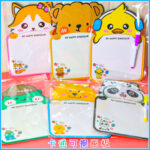 Sáng tạo trẻ em hoạt hình có thể cọ xát bảng vẽ tranh hai mặt giáo dục mầm non bảng vẽ graffiti bảng trắng học sinh viết bảng tin