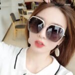 Kính Râm Phân cực mới 2023 Kính râm chống tia cực tím Nam Nữ cùng mẫu Kính lái xe nữ nổi tiếng trên mạng phát sóng trực tiếp