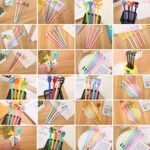 Bút Gel học sinh Văn phòng phẩm học tập sáng tạo Bút nước Nhiều loại bút ký hoạt hình dễ thương màu hồng nhà máy bán buôn