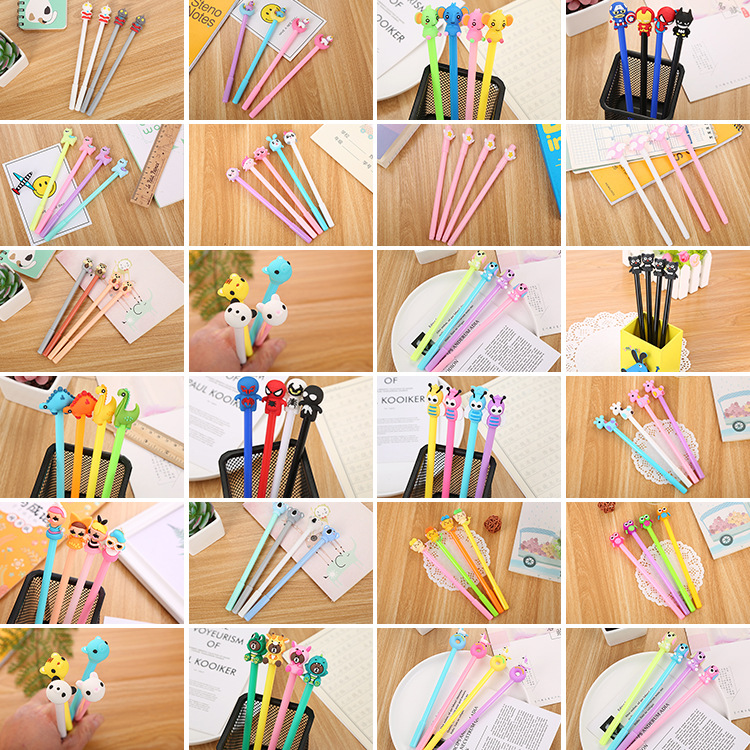 O1CN01vxLfCW291G0BHbmvK_2838378007-0-cib Bút Gel học sinh Văn phòng phẩm học tập sáng tạo Bút nước Nhiều loại bút ký hoạt hình dễ thương màu hồng nhà máy bán buôn - Ảnh 1