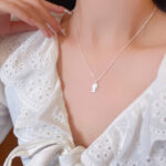 韩版小众甜美小鱼吊坠钛钢项链女时尚可爱童趣鱼尾锁骨链网红颈链