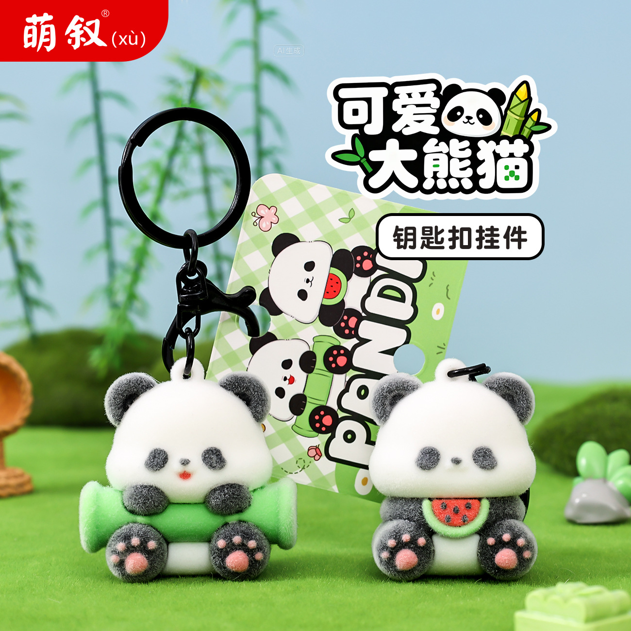 O1CN01y5acWH2BkixAAfMUE_2210259538377-0-cib Đổ xô bảo vật quốc gia gấu trúc khổng lồ Móc Khóa Mặt dây chuyền nhỏ tinh tế đổ xô đồ trang trí túi quà tặng nhỏ sáng tạo bán buôn - Ảnh 1