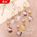 Mặt dây chuyền nhỏ móc chìa khóa dễ phối đa năng đơn giản xu hướng thời trang cá tính Mèo hoạt hình ngọt ngào và ngọt ngào